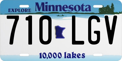 MN license plate 710LGV