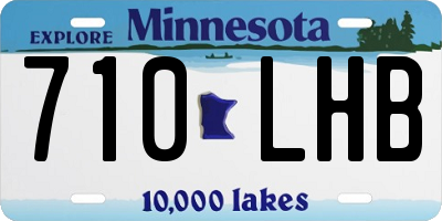 MN license plate 710LHB
