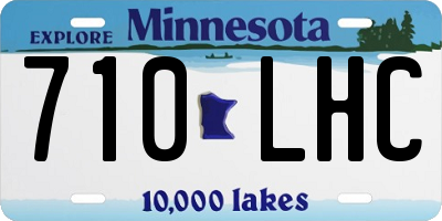 MN license plate 710LHC