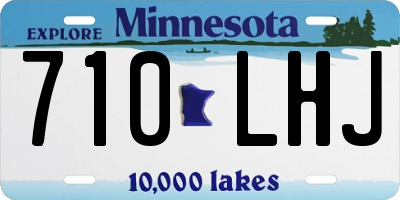 MN license plate 710LHJ