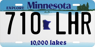 MN license plate 710LHR