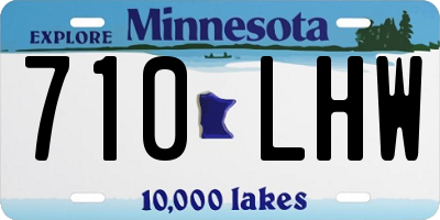 MN license plate 710LHW