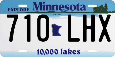 MN license plate 710LHX