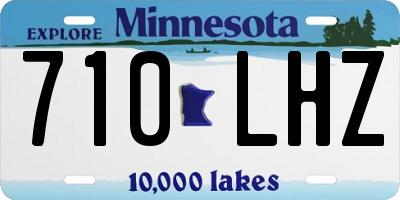 MN license plate 710LHZ