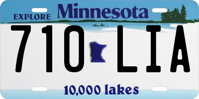 MN license plate 710LIA