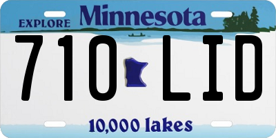 MN license plate 710LID