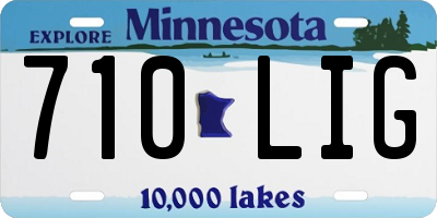 MN license plate 710LIG