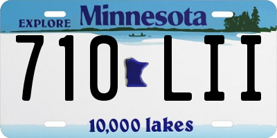 MN license plate 710LII