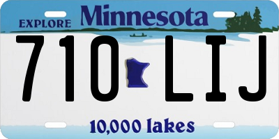 MN license plate 710LIJ