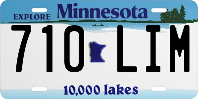 MN license plate 710LIM