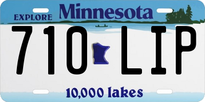 MN license plate 710LIP