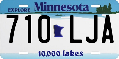 MN license plate 710LJA