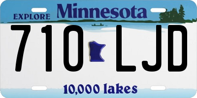 MN license plate 710LJD