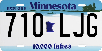 MN license plate 710LJG