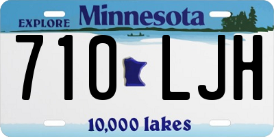 MN license plate 710LJH