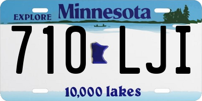 MN license plate 710LJI