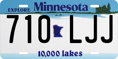 MN license plate 710LJJ