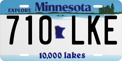 MN license plate 710LKE