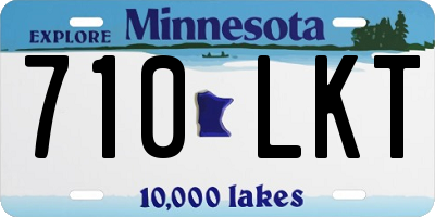 MN license plate 710LKT