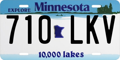 MN license plate 710LKV