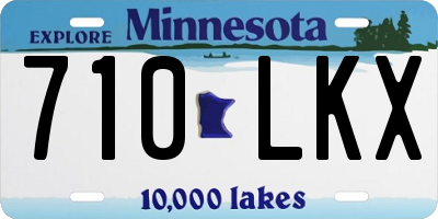 MN license plate 710LKX