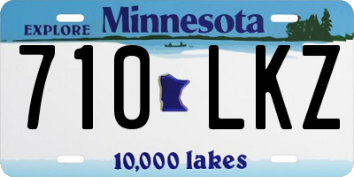 MN license plate 710LKZ