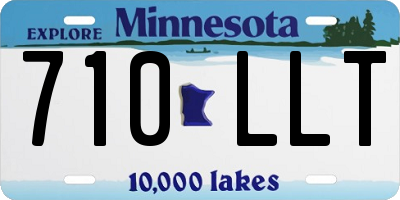 MN license plate 710LLT