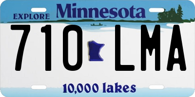 MN license plate 710LMA