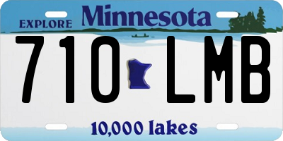 MN license plate 710LMB