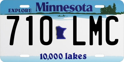 MN license plate 710LMC