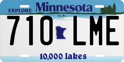 MN license plate 710LME