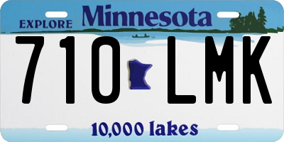 MN license plate 710LMK