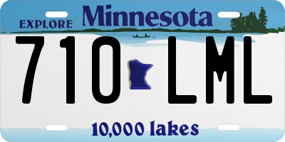 MN license plate 710LML