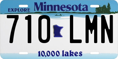 MN license plate 710LMN