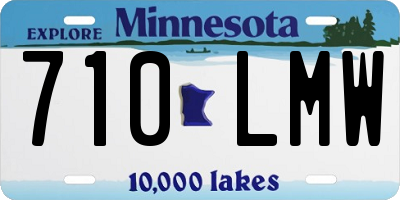 MN license plate 710LMW