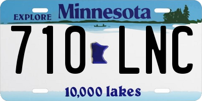 MN license plate 710LNC