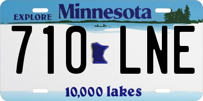MN license plate 710LNE