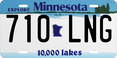 MN license plate 710LNG