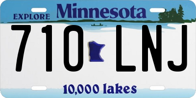 MN license plate 710LNJ