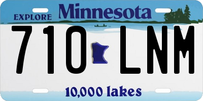 MN license plate 710LNM