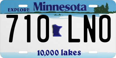 MN license plate 710LNO