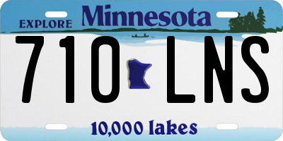 MN license plate 710LNS