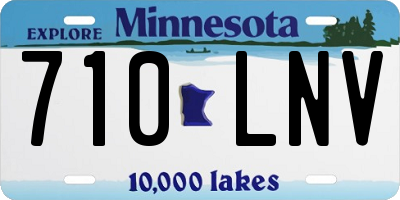 MN license plate 710LNV