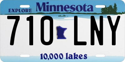 MN license plate 710LNY
