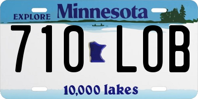 MN license plate 710LOB