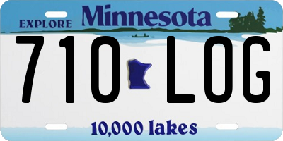 MN license plate 710LOG