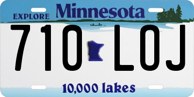 MN license plate 710LOJ