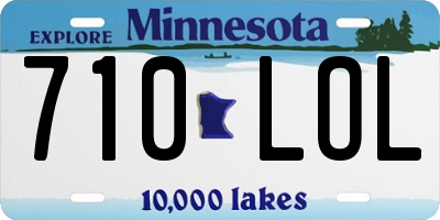 MN license plate 710LOL