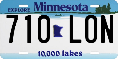 MN license plate 710LON
