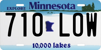 MN license plate 710LOW